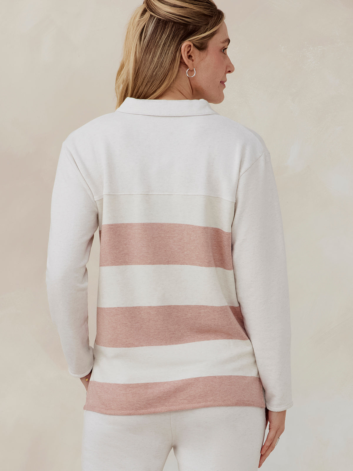 French Terry Polo Sweatshirt