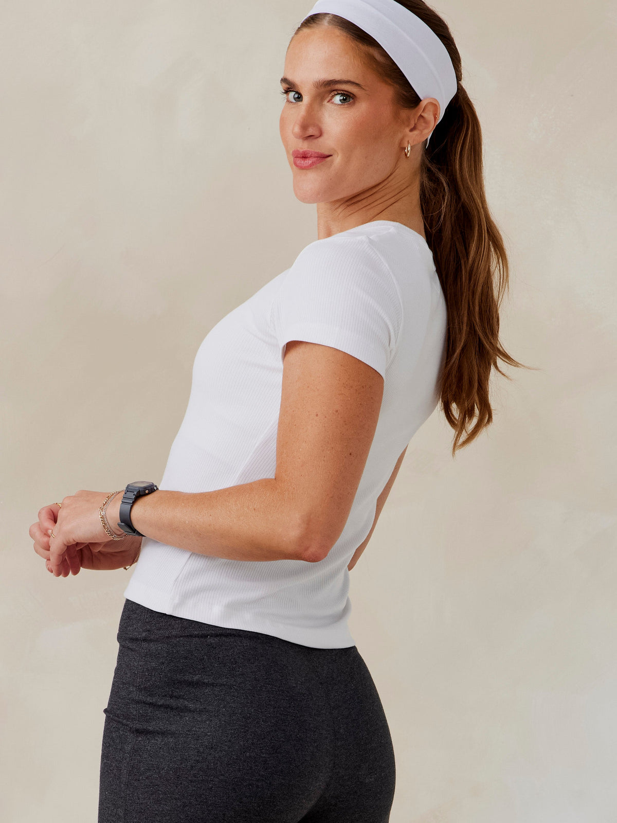 Microluxe Rib Short Sleeve